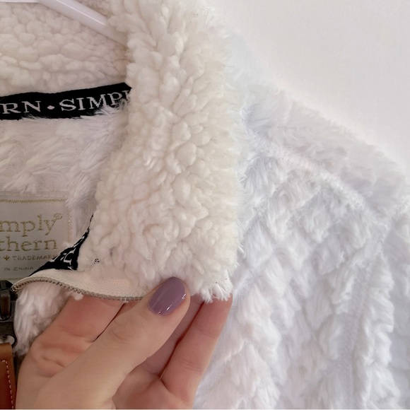Simply Southern Sherpa Quarter Zip Pullover - Picture 7 of 7